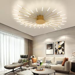LED Ceiling Light Modern Pendant Light for Bedroom Office Study Chandelier Natural Light 4500K [Energy Class E]
