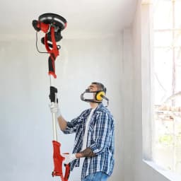 850W Foldable Wall Sander, Drywall Sander LED Light & 4m Hose for Ceiling/Drywall Sanding Efficient Plaster Smoothing