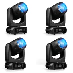 4Pcs/Lot LED Beam Spot 200W Moving Head Light11colors +14gobos With DMX 512 Controller For Projector Dj Disco Stage Lighting