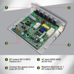 【DE Stock】Mini Lathe Main Control Board 220V for CJ 0618 CD WM 210 Lathe Speed Regulator Controller Card 182 Circuit Board 0618A