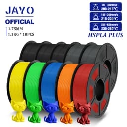 JAYO High Speed PLA Plus Filament 1.75mm 10Rolls High Toughness Rapid PLA+ 3D Printer Filament For FDM Neatly Wound 1.1KG/Roll