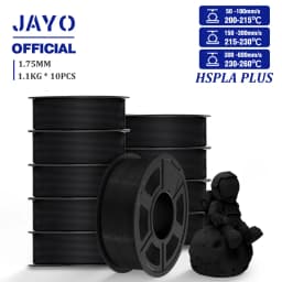 JAYO High Speed PLA Plus Filament 1.75mm 10Rolls High Toughness Rapid PLA+ 3D Printer Filament For FDM Neatly Wound 1.1KG/Roll