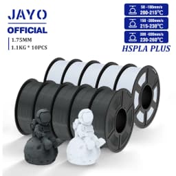 JAYO High Speed PLA Plus Filament 1.75mm 10Rolls High Toughness Rapid PLA+ 3D Printer Filament For FDM Neatly Wound 1.1KG/Roll