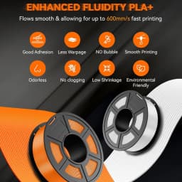 JAYO High Speed PLA Plus Filament 1.75mm 10Rolls High Toughness Rapid PLA+ 3D Printer Filament For FDM Neatly Wound 1.1KG/Roll