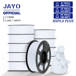 JAYO High Speed PLA Plus Filament 1.75mm 10Rolls High Toughness Rapid PLA+ 3D Printer Filament For FDM Neatly Wound 1.1KG/Roll
