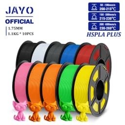 JAYO High Speed PLA Plus Filament 1.75mm 10Rolls High Toughness Rapid PLA+ 3D Printer Filament For FDM Neatly Wound 1.1KG/Roll