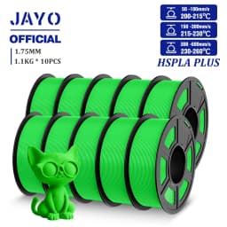 JAYO High Speed PLA Plus Filament 1.75mm 10Rolls High Toughness Rapid PLA+ 3D Printer Filament For FDM Neatly Wound 1.1KG/Roll