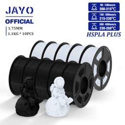 JAYO High Speed PLA Plus Filament 1.75mm 10Rolls High Toughness Rapid PLA+ 3D Printer Filament For FDM Neatly Wound 1.1KG/Roll