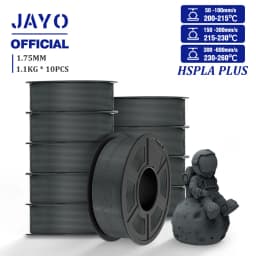 JAYO High Speed PLA Plus Filament 1.75mm 10Rolls High Toughness Rapid PLA+ 3D Printer Filament For FDM Neatly Wound 1.1KG/Roll