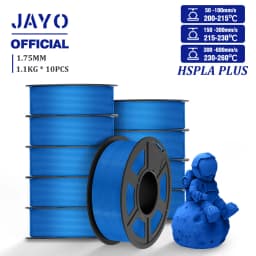 JAYO High Speed PLA Plus Filament 1.75mm 10Rolls High Toughness Rapid PLA+ 3D Printer Filament For FDM Neatly Wound 1.1KG/Roll