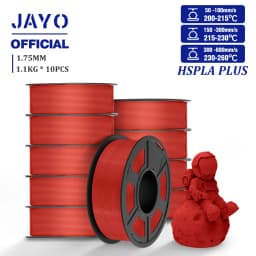 JAYO High Speed PLA Plus Filament 1.75mm 10Rolls High Toughness Rapid PLA+ 3D Printer Filament For FDM Neatly Wound 1.1KG/Roll