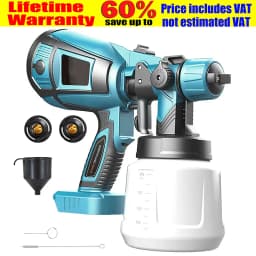 Cordless Paint Sprayer Compatible with Makita 18V ,Paint Sprayer, Paint Spray Gun with 1000ML Container for Painting Walls HVLP