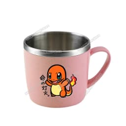 Cartoon Pokemons Coffice Mugs Anime Pikachu Snorlax Eevee Water Cup School Office  Stainless Steel Milk Tea Mugs Kids Drink Cups
