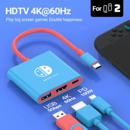 3-in-1 USB C to HDMI 4K HUB Type C Adapter Thunderbolt 3/4 100W PD USB 3.0 Docking Station for Switch MacBook Laptop Phone