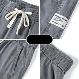 Summer Soft Lyocell Fabric Men's Jeans Thin Loose Straight Pants Drawstring Elastic Waist Korea Casual Trousers Plus Size M-5XL