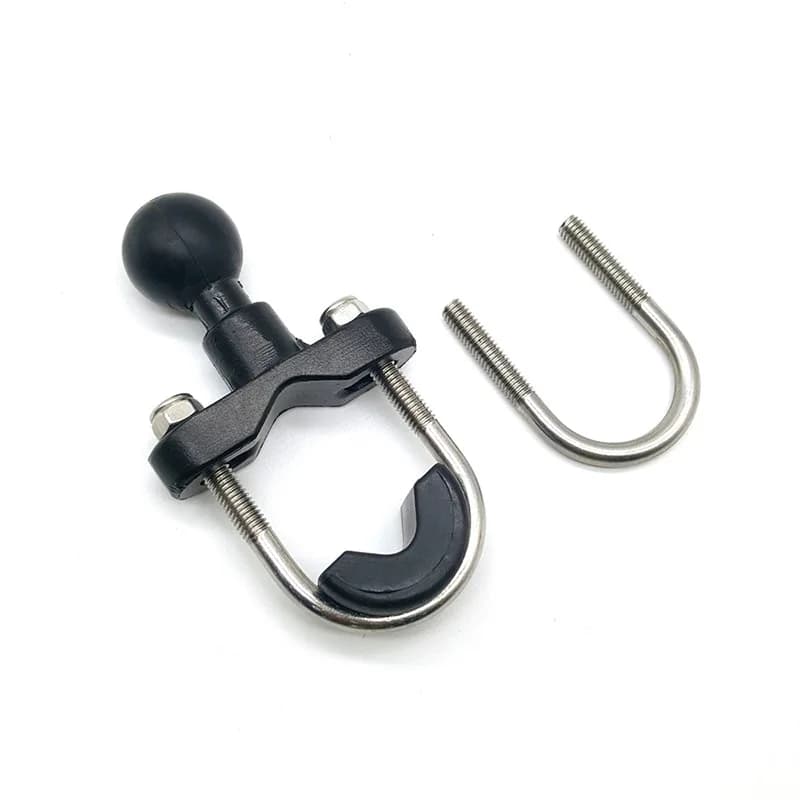 Motorcycle Handlebar 1 Inch Ball Ram Mount Support for Round Tube Rail Bicycle Base Action Camera Mobile Phone GPS Monitor Mount