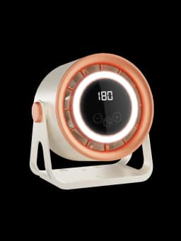 TINSOL 1800mAH Portable Electric Fan with Ambient Light Turbo Mute Electric Fan Desktop Wall Mount Ceiling Air Cooler