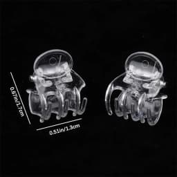 30/50/100Pcs Transparent 6 Claws Orchid Clips Plastic Butterfly Flowers Support Clear Fixer For Garden Vine Stem Plants Climbing