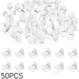 30/50/100Pcs Transparent 6 Claws Orchid Clips Plastic Butterfly Flowers Support Clear Fixer For Garden Vine Stem Plants Climbing
