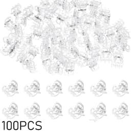 30/50/100Pcs Transparent 6 Claws Orchid Clips Plastic Butterfly Flowers Support Clear Fixer For Garden Vine Stem Plants Climbing