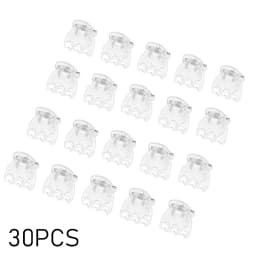 30/50/100Pcs Transparent 6 Claws Orchid Clips Plastic Butterfly Flowers Support Clear Fixer For Garden Vine Stem Plants Climbing
