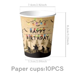 Kids Birthday Decoration Disposable Stranger Season 5 Tableware Cups Plates Balloons Baby Shower Kids Birthday Party Supplies