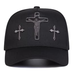 Unisex Cross Embroidery Baseball Caps Spring and Autumn Outdoor Adjustable Casual Hats Sunscreen Hat Sports Cap