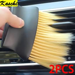 Kaschi Car Interior Sweeping Dust Soft Brush Car Wash Tool Artifact Car Interior Gap Dust Brush Air Outlet Cleaning Brush