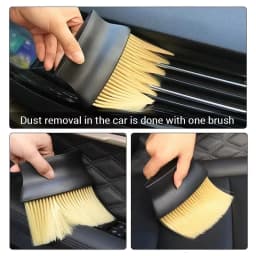 Kaschi Car Interior Sweeping Dust Soft Brush Car Wash Tool Artifact Car Interior Gap Dust Brush Air Outlet Cleaning Brush