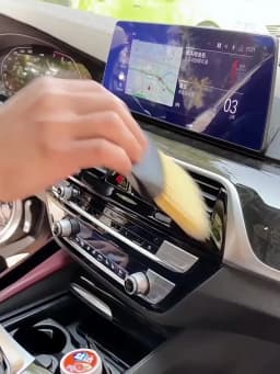 Kaschi Car Interior Sweeping Dust Soft Brush Car Wash Tool Artifact Car Interior Gap Dust Brush Air Outlet Cleaning Brush