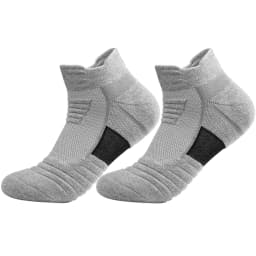 3/6 Pairs Breathable Mesh Athletic Terry Socks Cushioned Moisture Managing Durable for Running Hiking Sports Reduces Foot Pain