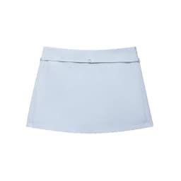 Women's Solid Color Skort with Belt Side Zipper Casual Shorts Skirts Fashionable And Stylish Women's Clothing