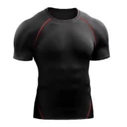 Men's Compression T-Shirt Summer Sportswear Running T Shirt Elastic Quick Dry Sport Tops Tee Athletic Gym Workout T Shirts Men