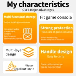 RP6 Original Gaming Accessories RP5 Handheld Device Protective Case Storage Bag Lanyard Soft Bag For Retroid Pocket 6