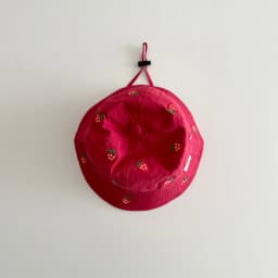 MILANCEL New Spring Baby Girls Hat 1-4T Sweet Embroidered Strawberry Kids Fisherman Hat Cute 6 Colors Children Sun Hat