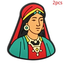 New Moroccan hole shoes charm flower shoe buckle personalized DIY removable soft rubber garden shoes accessories jewelry