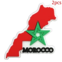 New Moroccan hole shoes charm flower shoe buckle personalized DIY removable soft rubber garden shoes accessories jewelry
