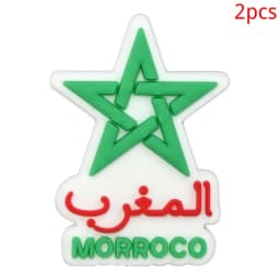 New Moroccan hole shoes charm flower shoe buckle personalized DIY removable soft rubber garden shoes accessories jewelry