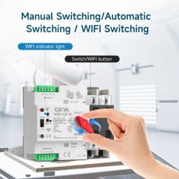 GEYA WIFI Smart ATS 2P 4P 230VAC Dual Power Automatic Transfer Switch Uninterrupted Remote Automatic Control Power Switcher Tuya