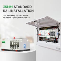 GEYA WIFI Smart ATS 2P 4P 230VAC Dual Power Automatic Transfer Switch Uninterrupted Remote Automatic Control Power Switcher Tuya