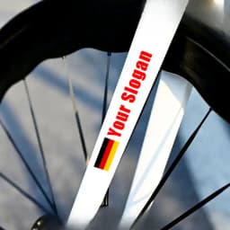 4PCS Custom Flag & Name Bicycle Stickers Waterproof High-quality for Bike Frame Top Tube Helmet Motorcycle and Skateboard Vinyl