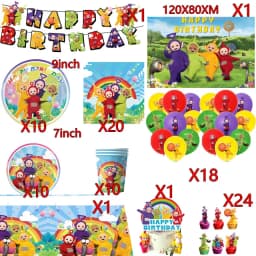 Teletubbies Birthday Party Decorations For Teletubbies Themed Party Supplies Boys Girls Birthday Gifts Baby Shower Supplies