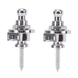 Guitar Strap Lock Button Quick Release Alloy Copper Bass Security Straplocks Buttons Strap Retainer System Guitar Accessories