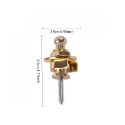 Guitar Strap Lock Button Quick Release Alloy Copper Bass Security Straplocks Buttons Strap Retainer System Guitar Accessories