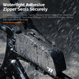 WEST BIKING Bicycle Top Tube Bag 1L TPU Hard Shell Waterproof Bike Front Frame Bag Cycling Tool Storage Bag Bike Accessories