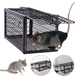 Household Metal Mousetrap Self-locking Mousetrap Safe Firm Iron Net Household Mouse Catcher Indoor Outdoor Rat Trap Rat Cage