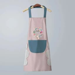 Hand-wiping Aprons For Women Rabbit Print Kitchen Cooking Apron Household Oil-proof Waterproof Apron Adult Waist Fashion Uniform