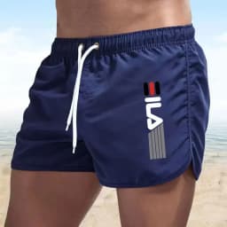 Summer Shorts Men fast drying swim shorts Breathable net fast drying surf beach pants Men's fitness pants Elastic waist shorts