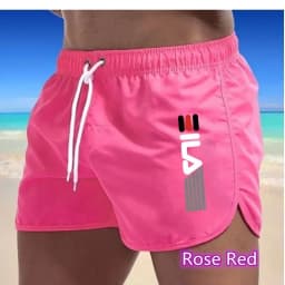 Summer Shorts Men fast drying swim shorts Breathable net fast drying surf beach pants Men's fitness pants Elastic waist shorts
