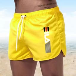 Summer Shorts Men fast drying swim shorts Breathable net fast drying surf beach pants Men's fitness pants Elastic waist shorts